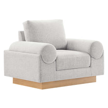 Load image into Gallery viewer, Oasis Upholstered Fabric Armchair: Modern Design, Cozy Seat, Stain-Resistant Comfort
