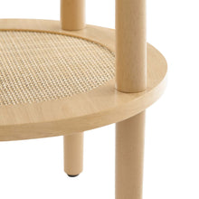 Load image into Gallery viewer, Delta Side Table With Rattan Shelf