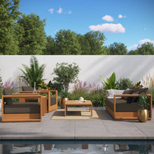 Load image into Gallery viewer, Tahoe 5-Piece Outdoor Patio Acacia Wood Furniture Set