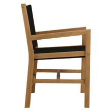 Load image into Gallery viewer, Vienna Outdoor Patio Teak and Rope Dining Armchairs Set of 2