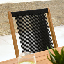 Load image into Gallery viewer, Vienna Outdoor Patio Teak and Rope Folding Chairs Set of 4
