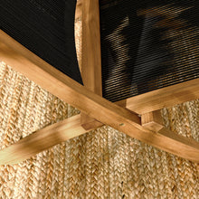 Load image into Gallery viewer, Vienna Outdoor Patio Teak and Rope Folding Accent Lounge Chair