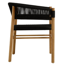 Load image into Gallery viewer, Vienna 7-Piece Outdoor Patio Teak and Rope Dining Set with Curved-Back Armchairs