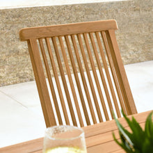 Load image into Gallery viewer, Vienna Outdoor Patio Teak Wood Folding Dining Chairs Set of 4