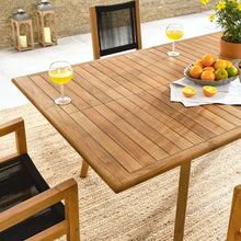 Load image into Gallery viewer, Vienna 7-Piece Outdoor Patio Teak and Rope Dining Set