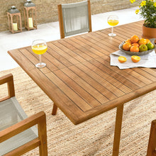 Load image into Gallery viewer, Vienna 7-Piece Outdoor Patio Teak and Rope Dining Set