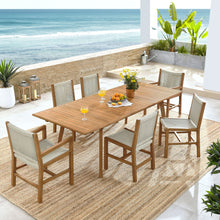 Load image into Gallery viewer, Vienna 7-Piece Outdoor Patio Teak and Rope Dining Set