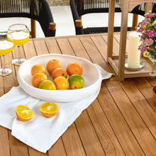 Load image into Gallery viewer, Vienna 7-Piece Outdoor Patio Teak and Rope Dining Set with Curved-Back Armchairs