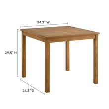 Load image into Gallery viewer, Vienna 5-Piece Outdoor Patio Teak Wood Dining Set with Folding Chairs