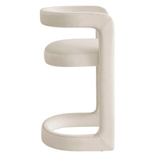 Load image into Gallery viewer, Winslow Performance Velvet Counter Stool in Alabaster