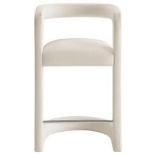 Load image into Gallery viewer, Winslow Performance Velvet Counter Stool in Alabaster