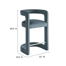 Load image into Gallery viewer, Winslow Performance Velvet Counter Stool