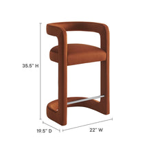 Load image into Gallery viewer, Winslow Performance Velvet Counter Stool