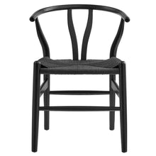 Load image into Gallery viewer, Amish 29&quot; Wood Dining Chair - Black