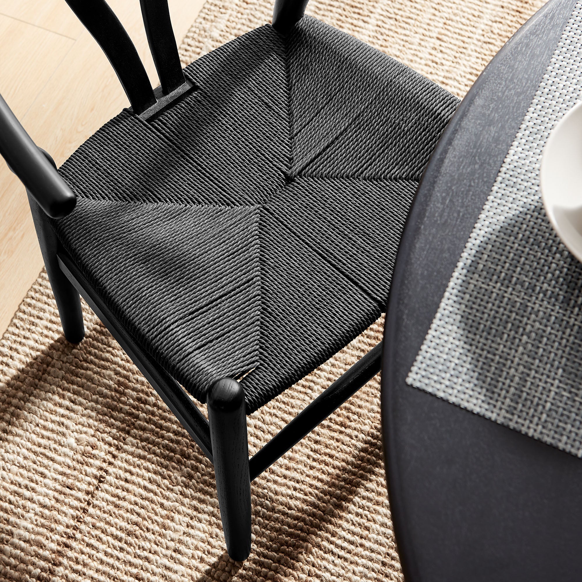 Amish 29" Wood Dining Chair - Black