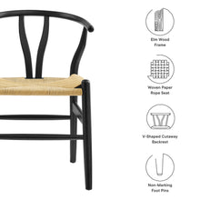 Load image into Gallery viewer, Amish 29&quot; Wood Dining Chair - Black