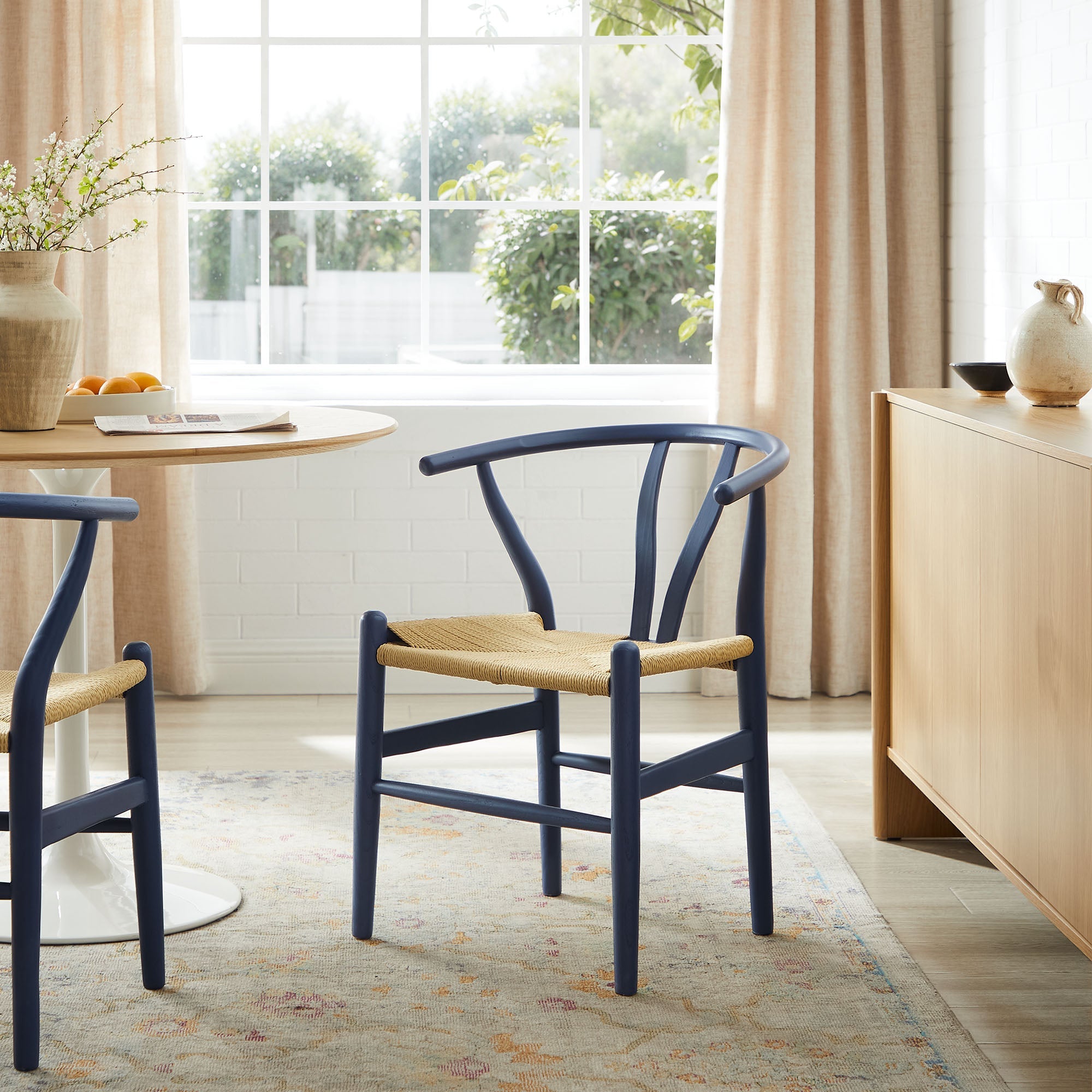 Amish 29" Wood Dining Chair - Black