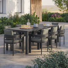 Load image into Gallery viewer, Tahoe 9-Piece Outdoor Patio Aluminum Dining Set With Extendable Table