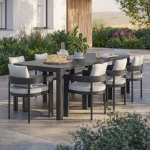 Load image into Gallery viewer, Tahoe 9-Piece Outdoor Patio Aluminum Dining Set With Extendable Table