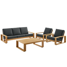 Load image into Gallery viewer, Lirienne 4-Piece Outdoor Patio Aluminum Faux Wood Furniture Set