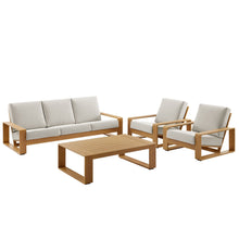 Load image into Gallery viewer, Lirienne 4-Piece Outdoor Patio Aluminum Faux Wood Furniture Set