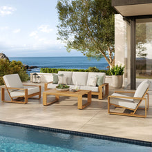 Load image into Gallery viewer, Lirienne 4-Piece Outdoor Patio Aluminum Faux Wood Furniture Set