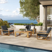 Load image into Gallery viewer, Lirienne 4-Piece Outdoor Patio Aluminum Faux Wood Furniture Set