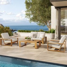 Load image into Gallery viewer, Lirienne 4-Piece Outdoor Patio Aluminum Faux Wood Furniture Set