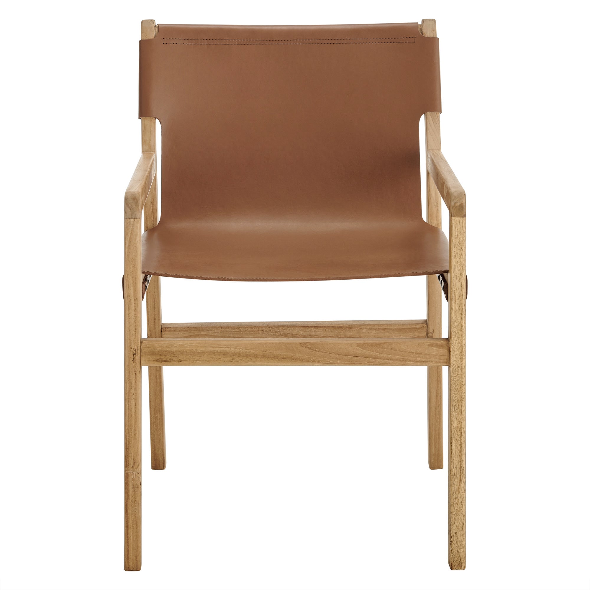Sonora Genuine Leather Dining Chair, Modern Rustic Design, Sturdy, Comfortable Seating
