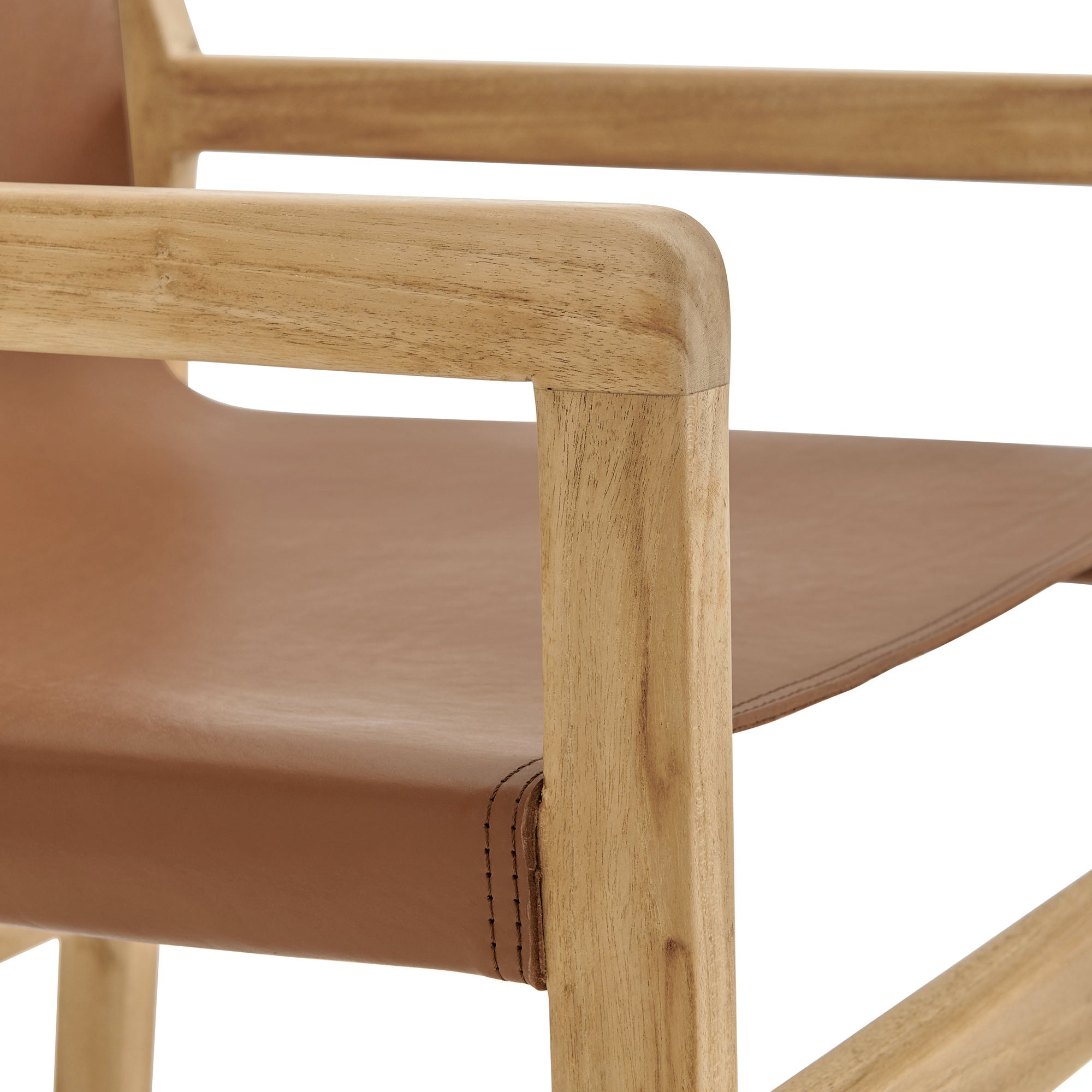 Sonora Genuine Leather Dining Chair, Modern Rustic Design, Sturdy, Comfortable Seating