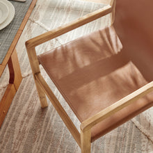 Load image into Gallery viewer, Sonora Genuine Leather Dining Chair, Modern Rustic Design, Sturdy, Comfortable Seating