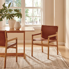 Load image into Gallery viewer, Sonora Genuine Leather Dining Chair, Modern Rustic Design, Sturdy, Comfortable Seating