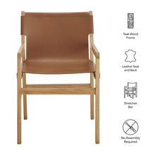 Load image into Gallery viewer, Sonora Genuine Leather Dining Chair, Modern Rustic Design, Sturdy, Comfortable Seating