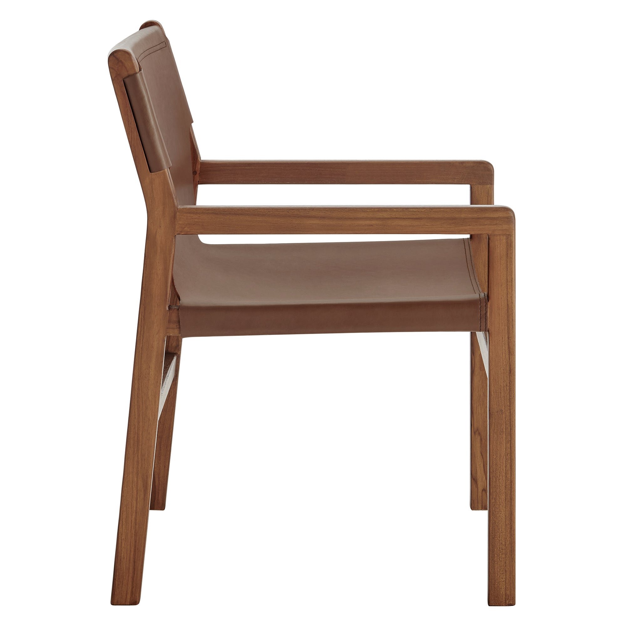 Sonora Genuine Leather Dining Chair, Modern Rustic Design, Sturdy, Comfortable Seating