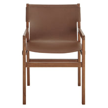 Load image into Gallery viewer, Sonora Genuine Leather Dining Chair, Modern Rustic Design, Sturdy, Comfortable Seating