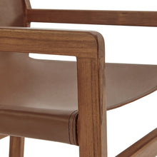 Load image into Gallery viewer, Sonora Genuine Leather Dining Chair, Modern Rustic Design, Sturdy, Comfortable Seating