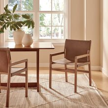 Load image into Gallery viewer, Sonora Genuine Leather Dining Chair, Modern Rustic Design, Sturdy, Comfortable Seating