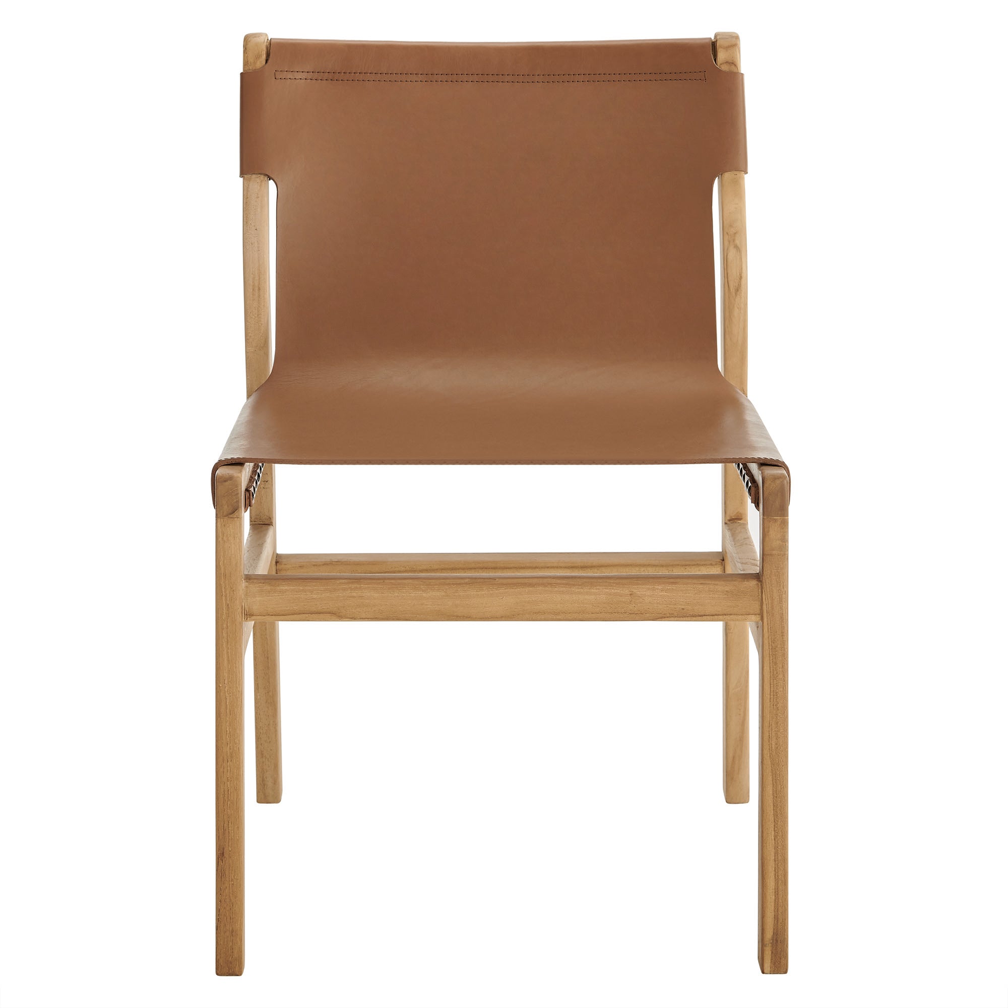 Sonora Genuine Leather Dining Side Chair with Sturdy Wood Frame and Comfort