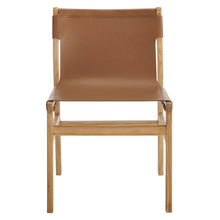 Load image into Gallery viewer, Sonora Genuine Leather Dining Side Chair with Sturdy Wood Frame and Comfort