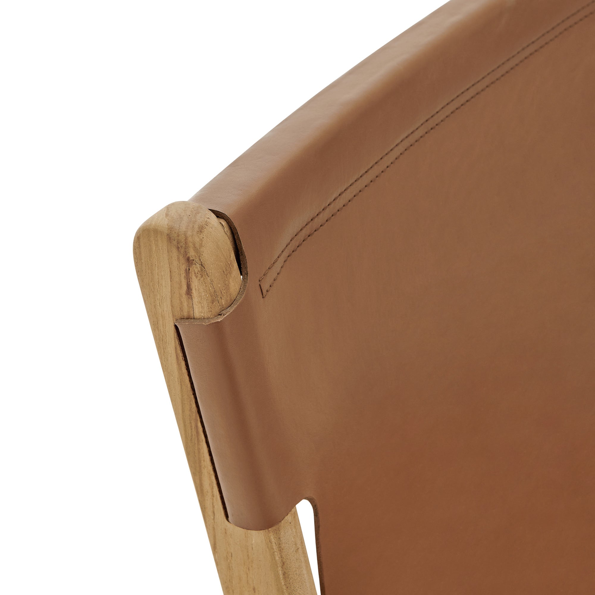 Sonora Genuine Leather Dining Side Chair with Sturdy Wood Frame and Comfort