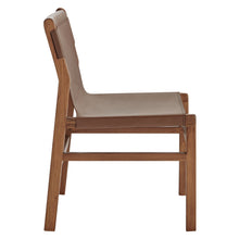 Load image into Gallery viewer, Sonora Genuine Leather Dining Side Chair with Sturdy Wood Frame and Comfort