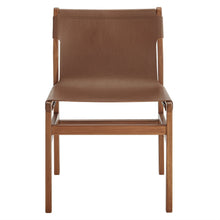Load image into Gallery viewer, Sonora Genuine Leather Dining Side Chair with Sturdy Wood Frame and Comfort