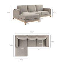 Load image into Gallery viewer, Roscoe Left-Facing Upholstered Sectional Sofa with Chaise