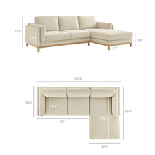 Load image into Gallery viewer, Roscoe Right-Facing Upholstered Sectional Sofa with Chaise