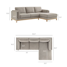 Load image into Gallery viewer, Roscoe Right-Facing Upholstered Sectional Sofa with Chaise