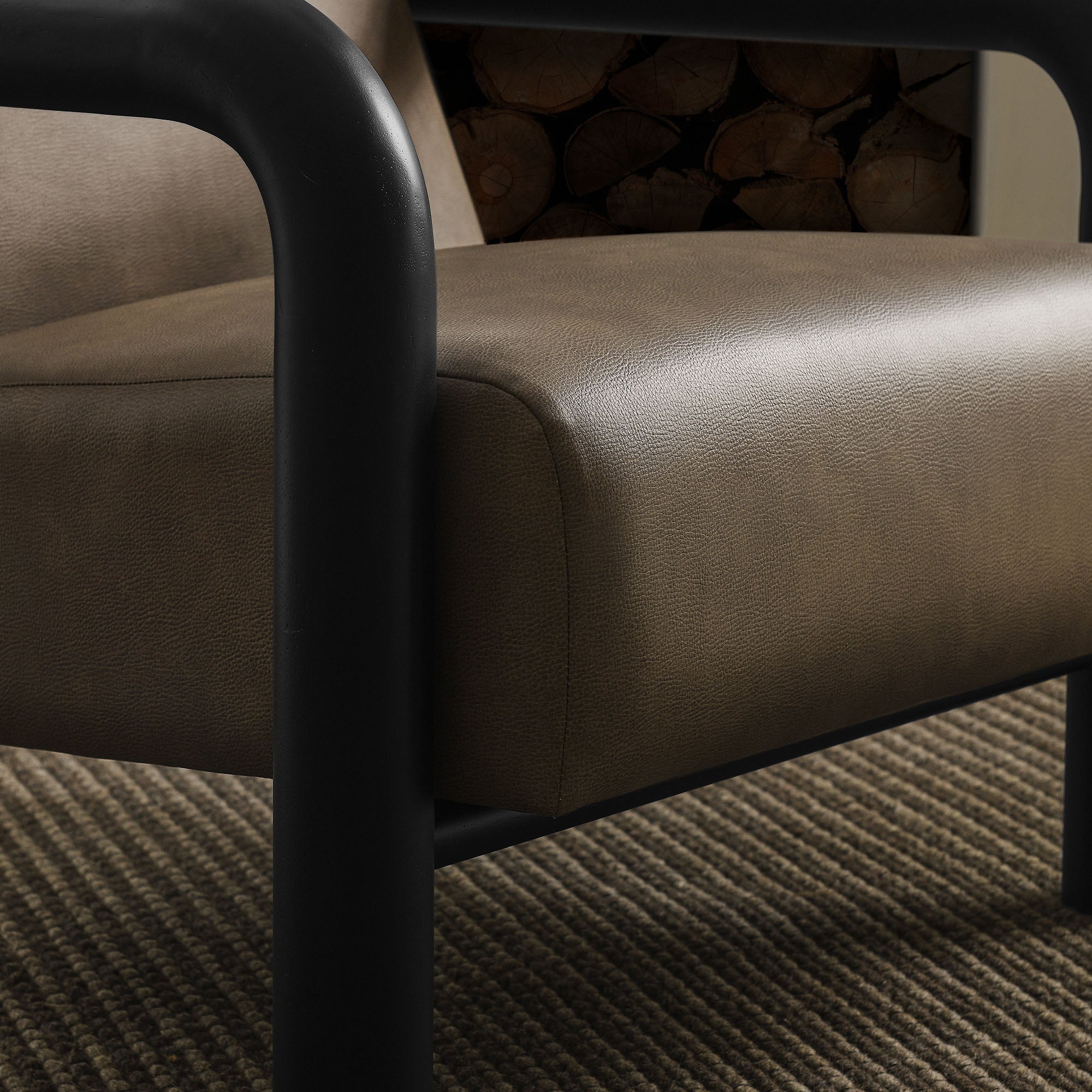 Sereno Vegan Leather Accent Chair
