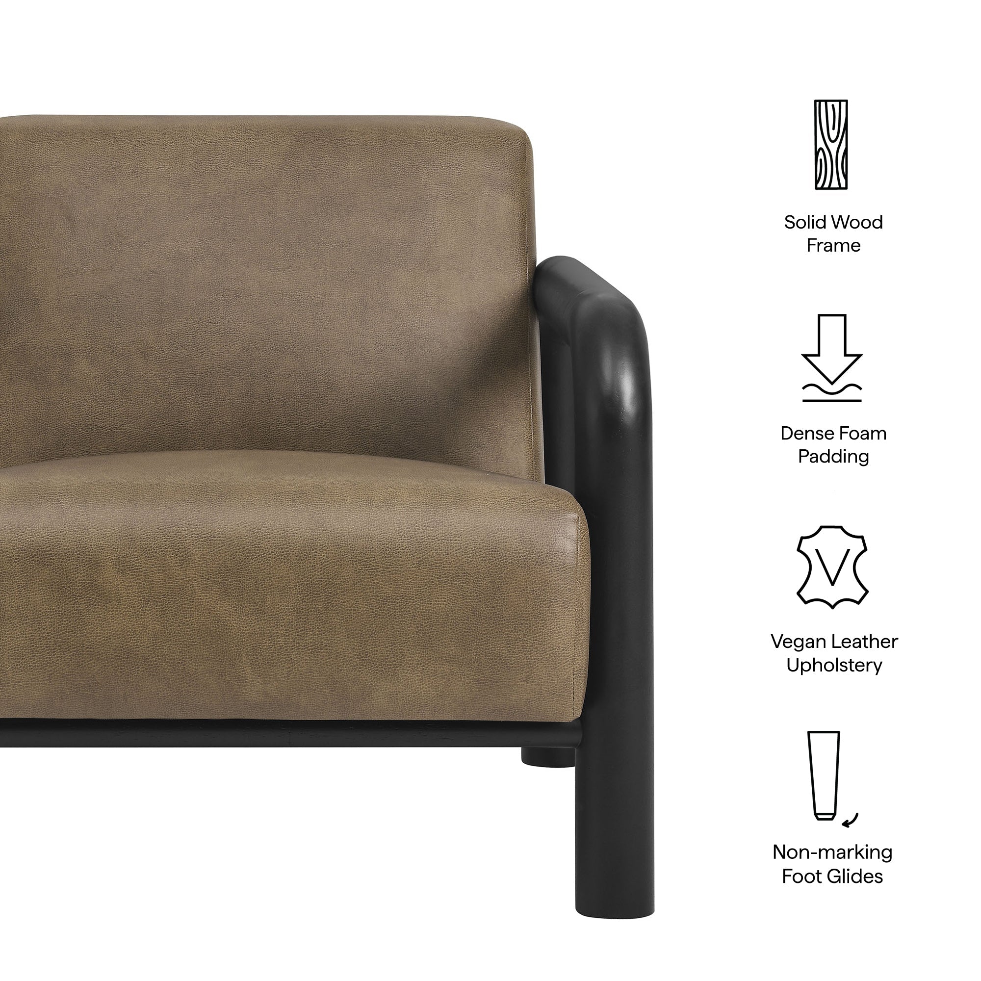Sereno Vegan Leather Accent Chair