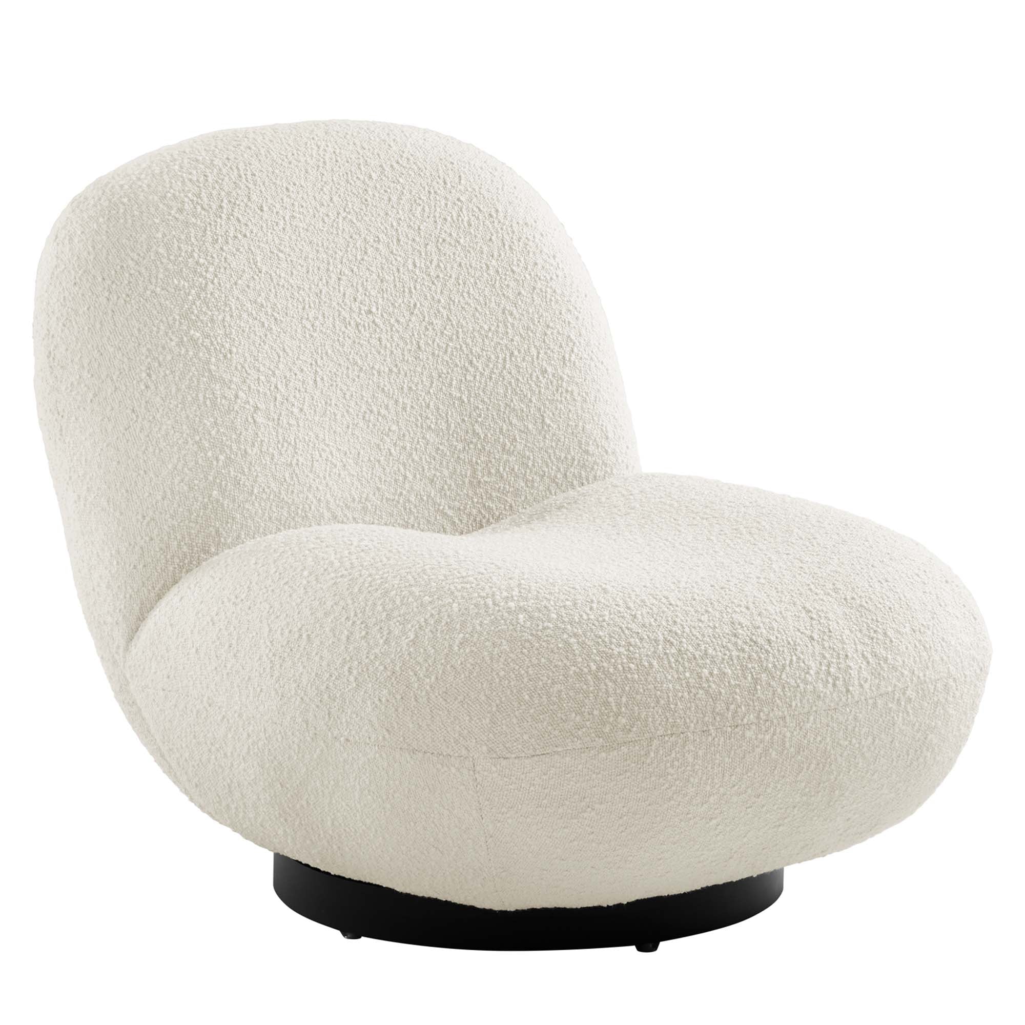 Emily Boucle Swivel Chair
