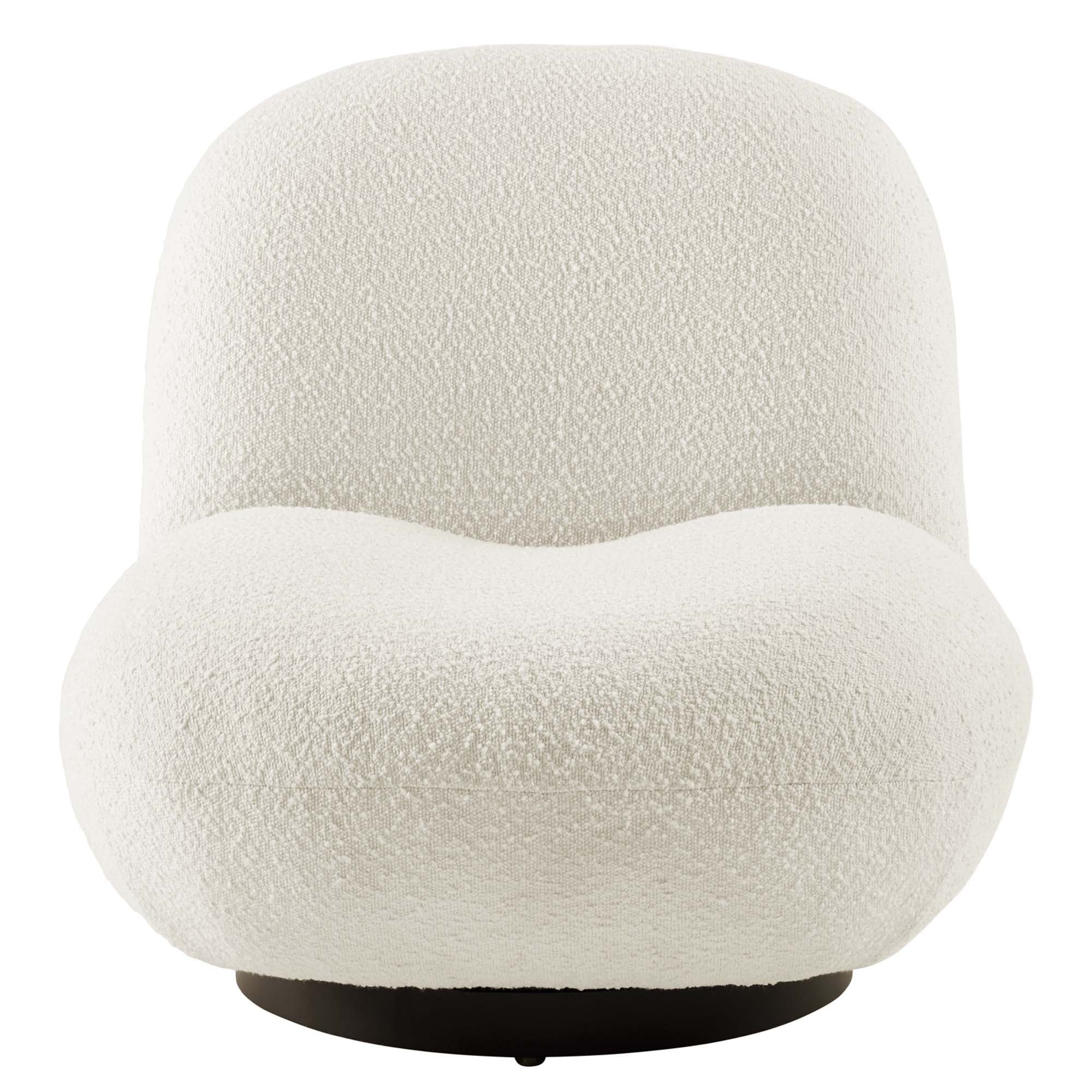 Emily Boucle Swivel Chair