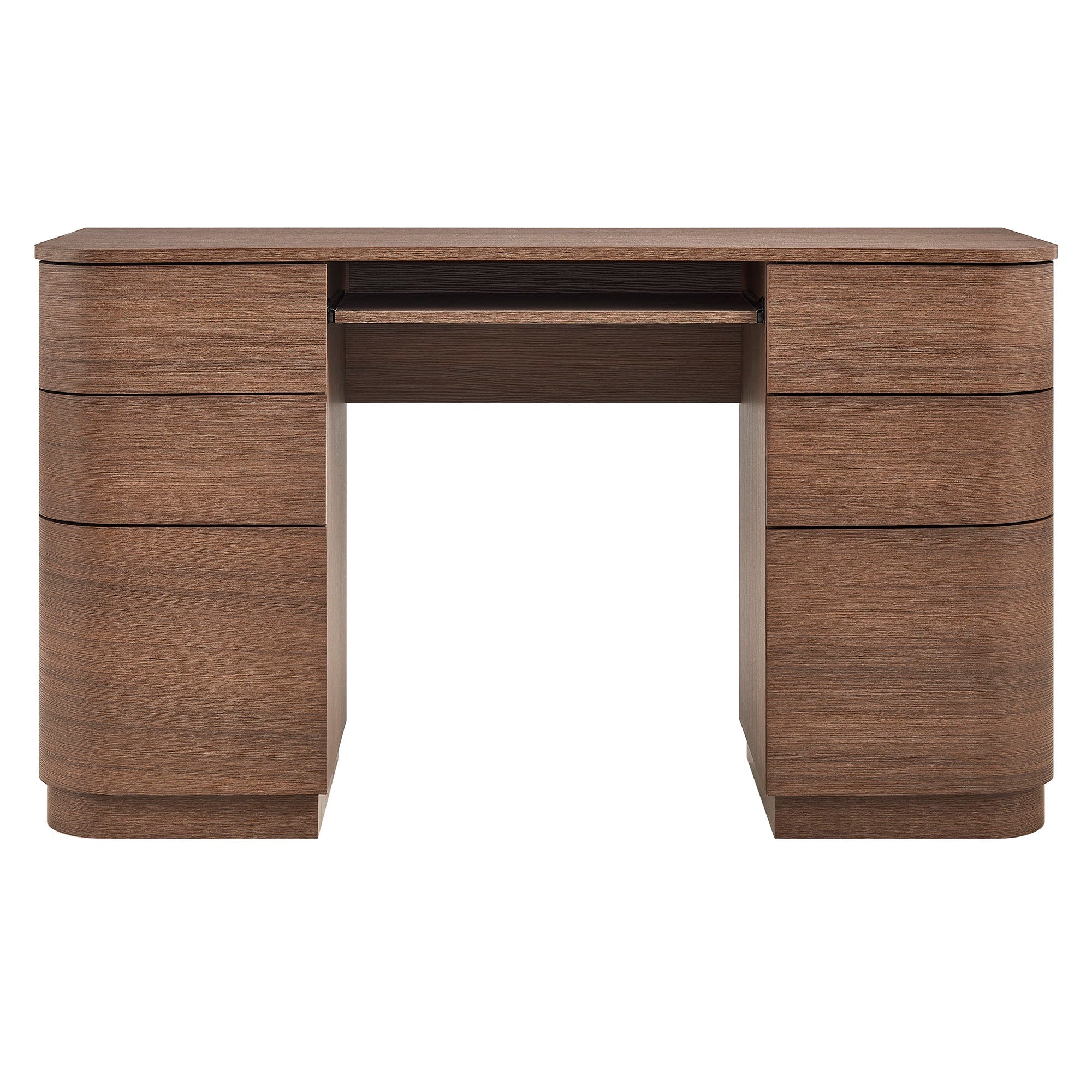 Hillard 6-Drawer Curved Office Desk